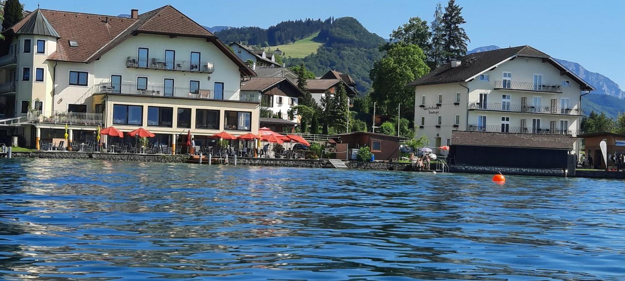 Gasthof Mit Seeterasse & Appartements Zur Landeroith Weyregg am Attersee Zewnętrze zdjęcie